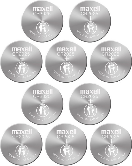 맥셀 CR 2025 수은전지 단추전지 리듐전지 건전지 3V 밧데리(1알), 2개, 5개입