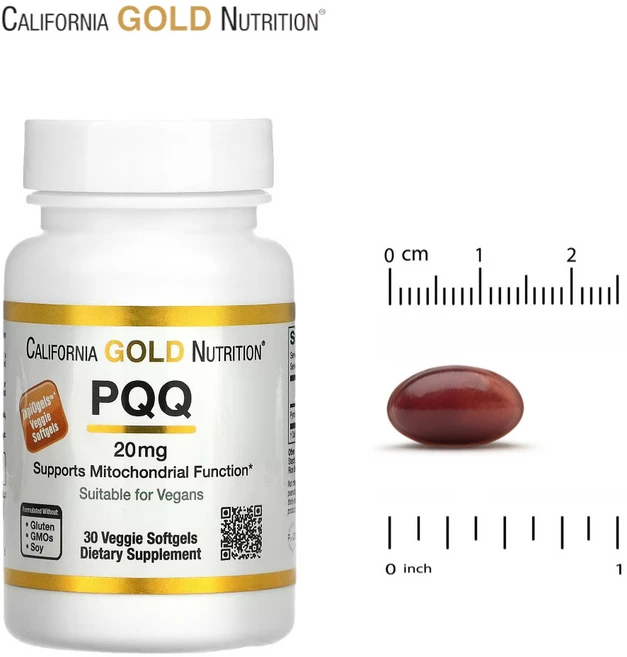 캘리포니아골드 PQQ 20mg 30 베지 소프트젤, 30캡슐, 1개, 30정 - 쿠팡