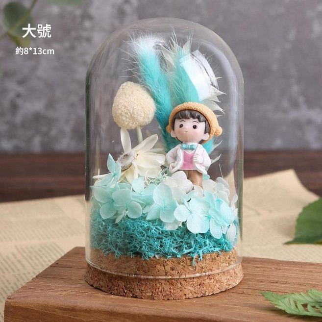 母親節永生花DIY材料包 大號, 大號冰心