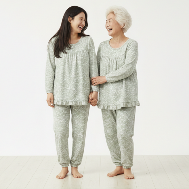 마그랜마 엄마 할머니 프리미엄 실내복 잠옷 상하 세트