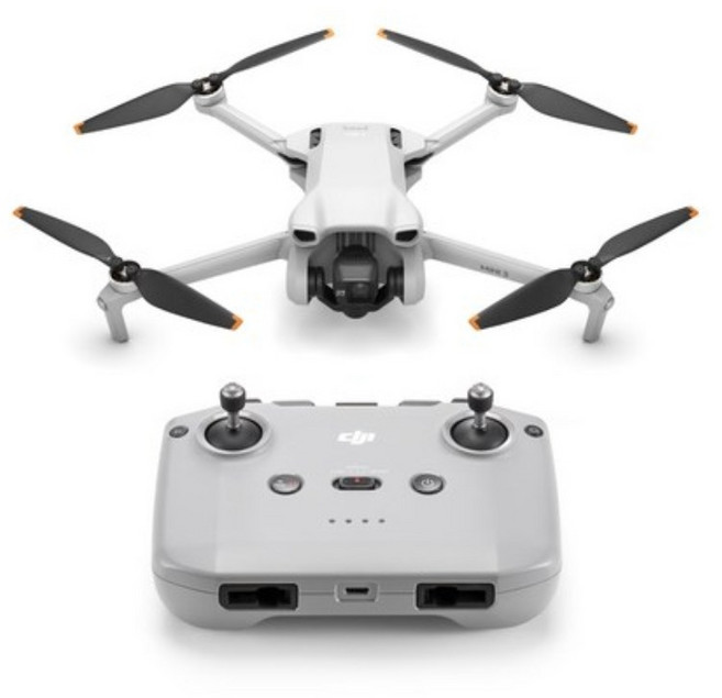 DJI Mini 3 + RC-N1 촬영용 카메라 드론, 혼합색상, 1개