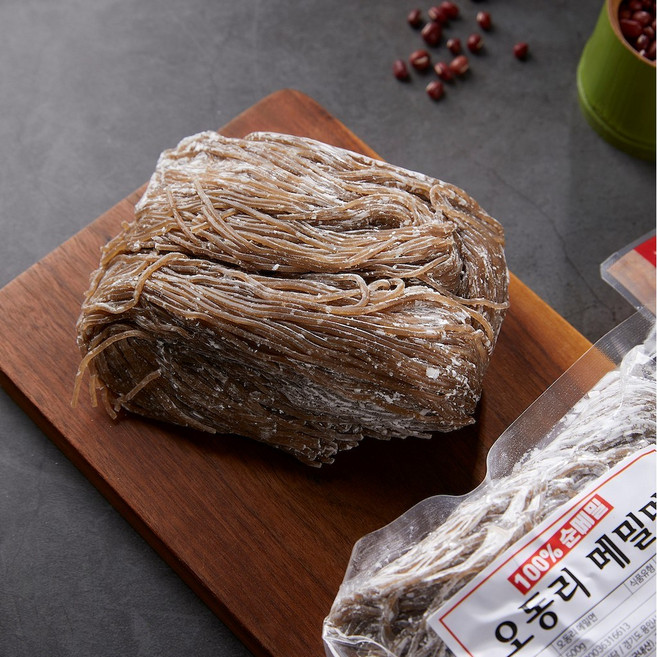 [오동리 메밀면] 글루텐프리 쫄깃한 식감의 국산 100% 메밀 숙면 (160g), 메밀소면(가는면), 160g