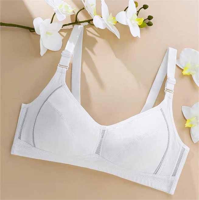 애보 얇고 가벼운 3단계 순면 패드 후크형 주니어 성장기 브라