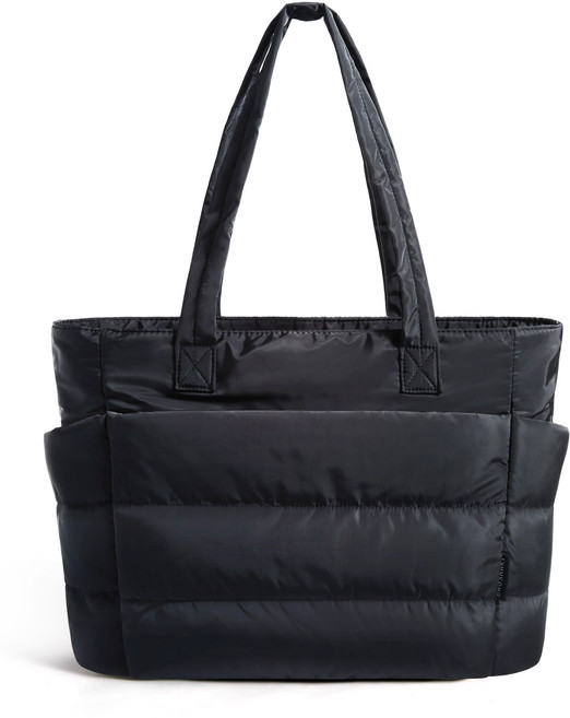 BAGSMART 여성 빅사이즈 숄더백 가벼운 구름 패딩 토트백 방수 가방 대용량