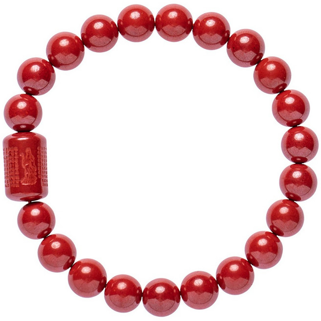 이레오몰 경면주사 반야심경 불문 팔찌 L-0066