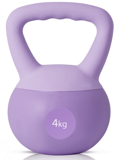Need 말랑말랑 소프트 PVC 케틀벨 아령, 1개, 4kg, purple
