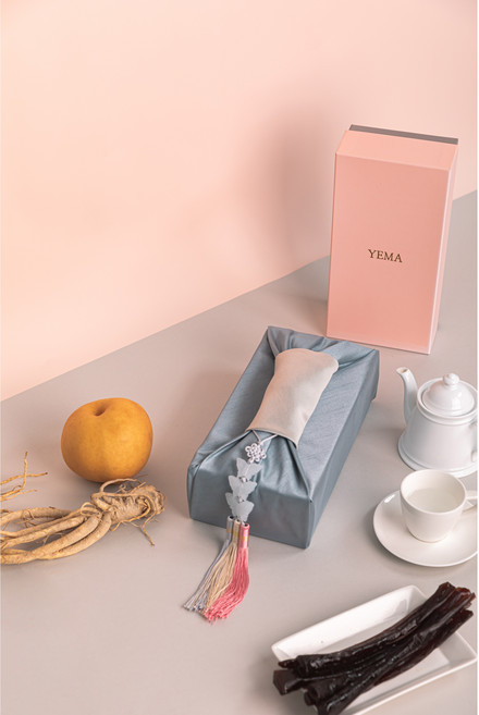 청담예마 국산 3년근 배 도라지정과 상견례 명절 어버이날 선물세트 (보자기포함), 1세트, 500g