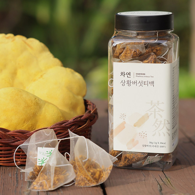 [맑은버섯농장] 차연-상황버섯차 티백 건강차 무카페인 1gx30T (2개이상무료배송), 30g, 30개입