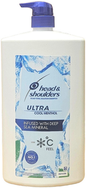 헤드앤숄더 울트라 쿨멘솔 샴푸 1.8L, 1개