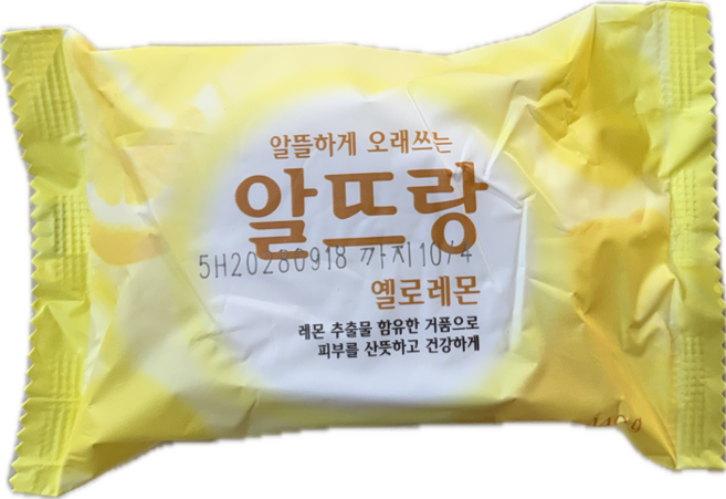 LG생활건강 알뜨랑 옐로레몬 140g X 3개 1박스, 75개입