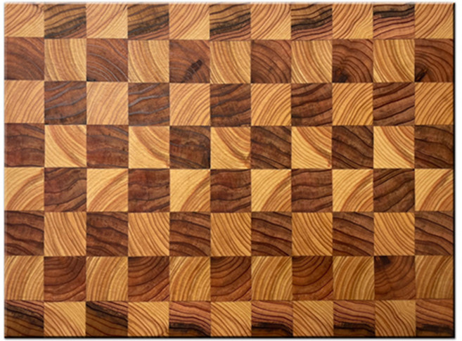 엔드그레인 미끄럼 방지 02. 체스 편백 도마 + 거치대 세트, 02 체스 편백 도마, 1개