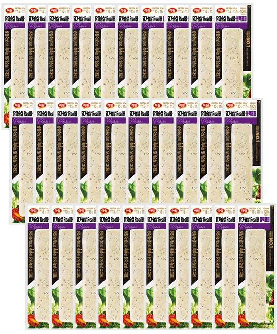 하림 닭가슴살 리얼바 블랙페퍼 70g Real바 30개, 80g