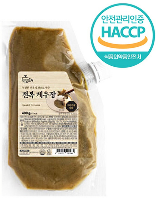 전복게우장 400g 국내산 전복내장소스 게우소스, 1개, 400