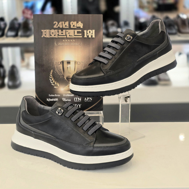 미셸by탠디 시즌베스트 5cm키높이 이중창 컴포트 밴드끈 남성 스니커즈 y323mj047b