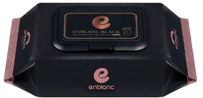 앙블랑 아기물티슈 78평량 세이프 블랙 휴대캡형 20매 12팩 NBMC12, 78g, 20개입, 12개