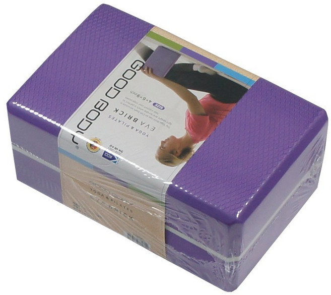 굿바디 프리미엄 EVA 요가블럭, 퍼플, 1개
