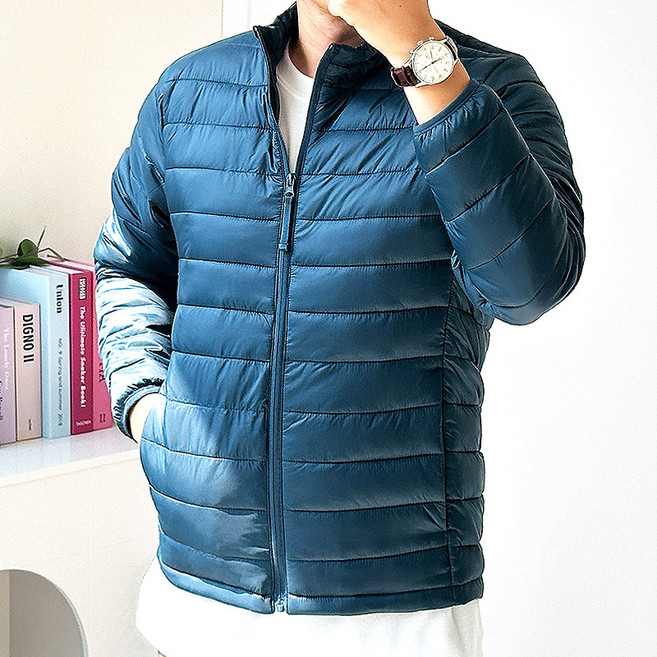 핏콕 남성용 경량 패딩 점퍼 빅사이즈 웰론 다운라이크 경량자켓