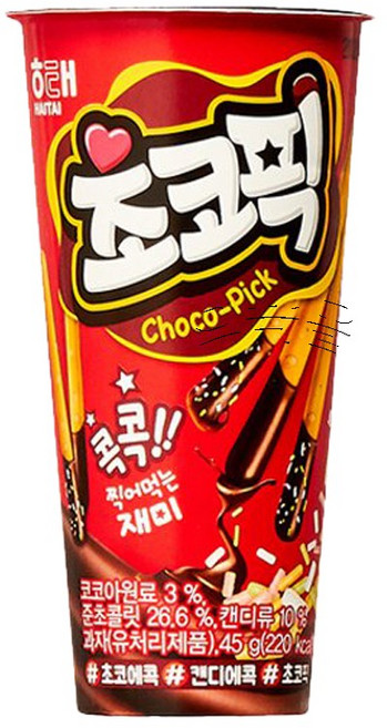 초코픽, 45g, 18개