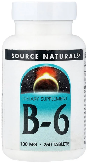 소스내추럴스 B-6 100 밀리그램 250 태블릿, 1개, 250정 - 쿠팡
