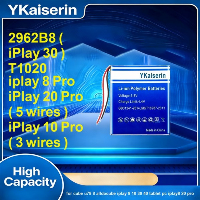 태블릿 배터리 고효율 T1020 5100-9600mAh For Cube U78 8 Alldocube Iplay 10 30 40 PC IPLAY8 20 Pro, 05 iPlay 8 Pro