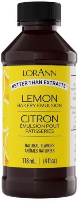 LorAnn Oils 로란 오일 레몬 베이커리 에멀전 톡 쏘는 에센스 케이크 쿠키 및 디저트의 시트러스 톤을 강화하는 데 완벽 글루텐 프리 키토 친화적 주방에 필수적인 추출물, 1, 118ml