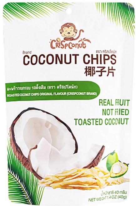 Crispconut 코코넛칩, 40g, 10개