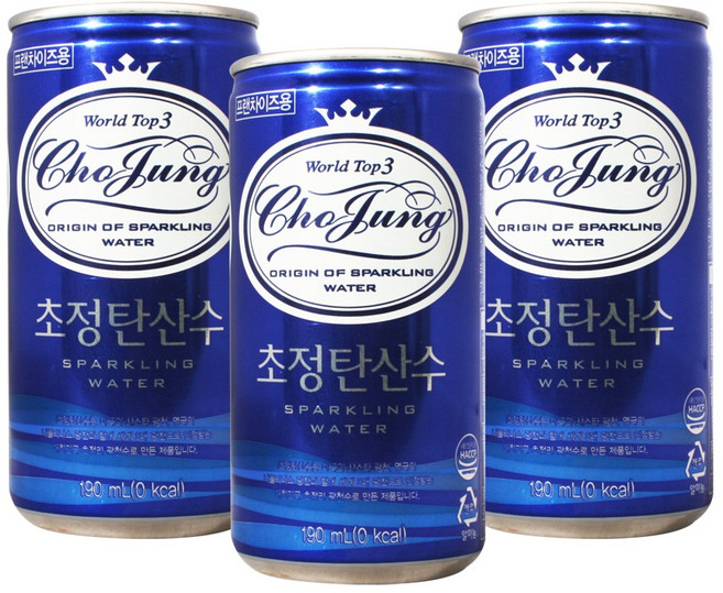 초정탄산수, 190ml, 90개