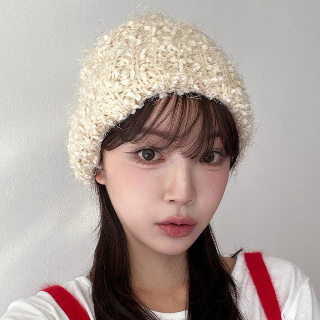 동대문모자 카시리 니트 비니 겨울 털 방울 모자