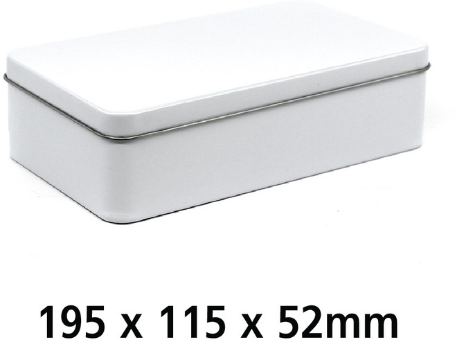 화영제관 S025 틴케이스 은색 흰색 검정색, 1개