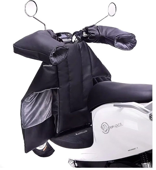락모터스 오토바이 무릎 담요 워머 손잡이커버 세트 바람막이 무릎토시 방한덮개 보온 방풍 스쿠터