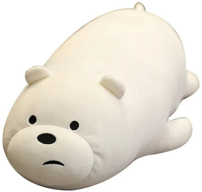 만화 플러시 그리즐리 팬더 아이스베어 잠자는 동반자 인형 피규어 크리스마스 선물, A. 25-28cm, 3. white pazi, 1개