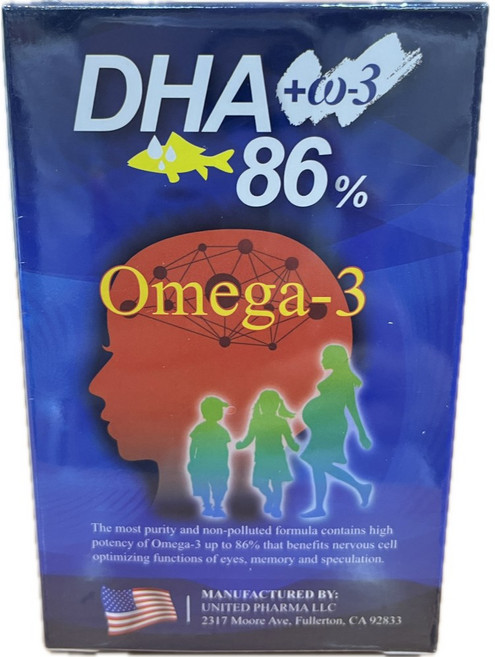 力泰 魚油 DHA 軟膠囊 Omega-3 86%, 1個
