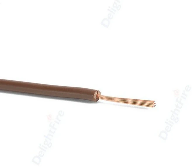 다색 전선 14 16 18 20 22 AWG 유연 PVC 구리선 전자 케이블 장비 LED 스트립 조명 스피커용, 03 22AWG, 01 brown, 02 10m