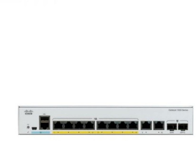 CISCO 시스코 C1000-8T-2G-L 기가 8포트 2SFP/TP L2 스위칭허브, 1개
