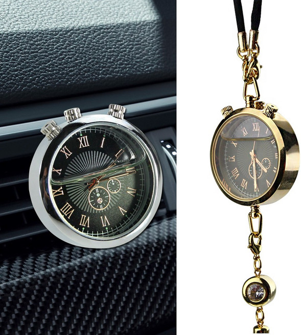 톨른 차량용 시계 방향제 Ver2 송풍구형 룸미러형, 1개, 클린코튼 송풍구형 Ver2 실버