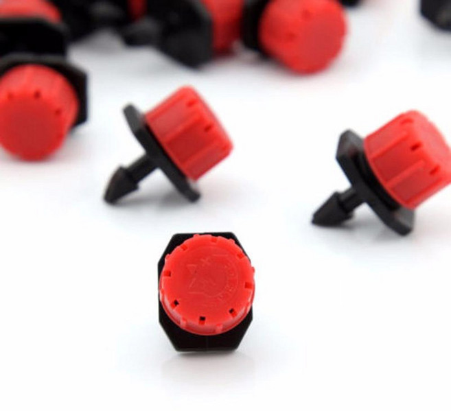 정원 스프링클러 미세 유체 물방울 관개 노즐 50 100 200 PCS 효율적인 정원 급수를위한 조정 가능한 스프링클러 헤드 세트, 50pcs, 1개