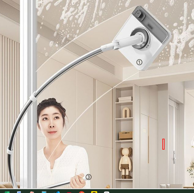 (국내배송)아파트/고층 /외부창문 닦이 /청소도구, 화 이 트, 1개