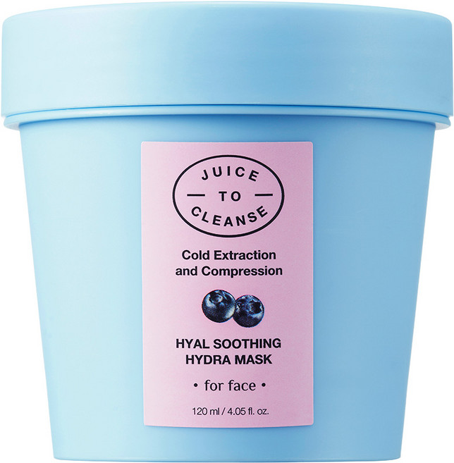 쥬스투클렌즈 히알 수딩 수분 마스크, 단일옵션, 1개, 120ml