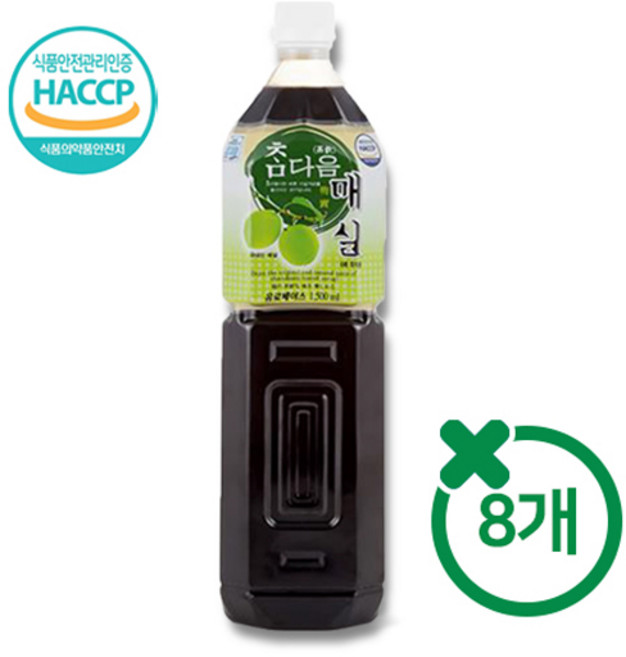 참다음 매실 원액, 1.5L, 8개