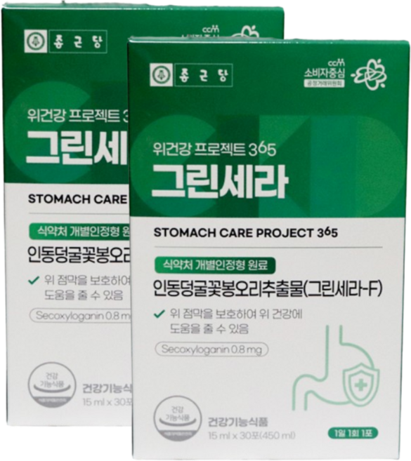 종근당 위건강 프로젝트 365 그린세라 30p, 2개