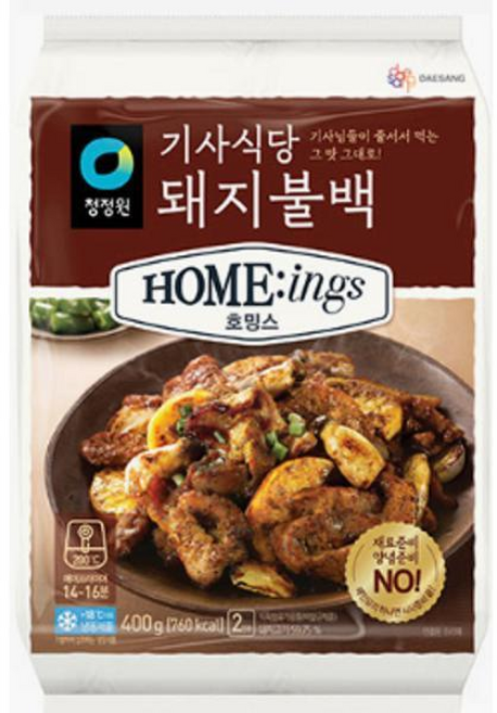 청정원 호밍스 기사식당 돼지불백 도시락 고기반찬, 2개, 400g
