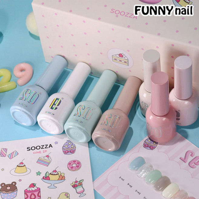 [퍼니네일] 수짜젤 29번 7종 단품 세트 시럽젤 글리터젤, 1개, 8g, 수짜 B-02