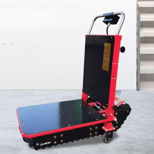 전동 계단 운반차 크림색 끌차 운반기 구루마 보급형 계단용 구르마, 짙은 회색