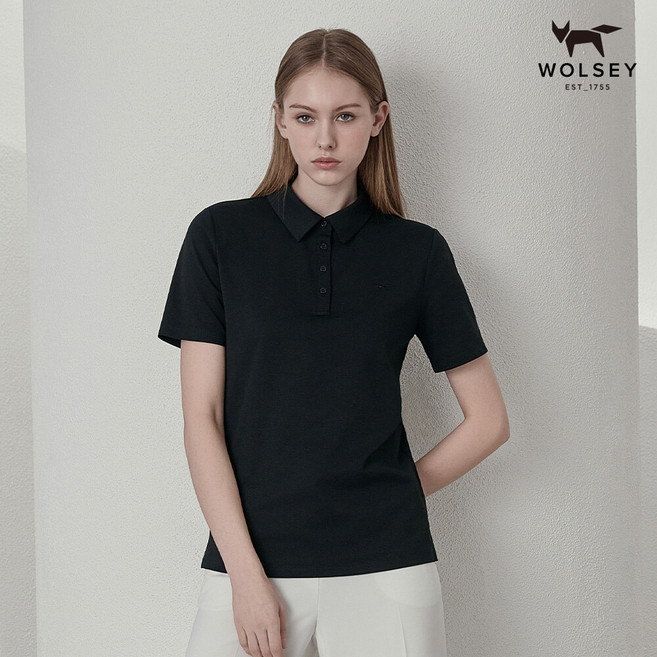 울시 비밀특가 울시 여성 쿨맥스 카라티 반팔티 기능성 블랙