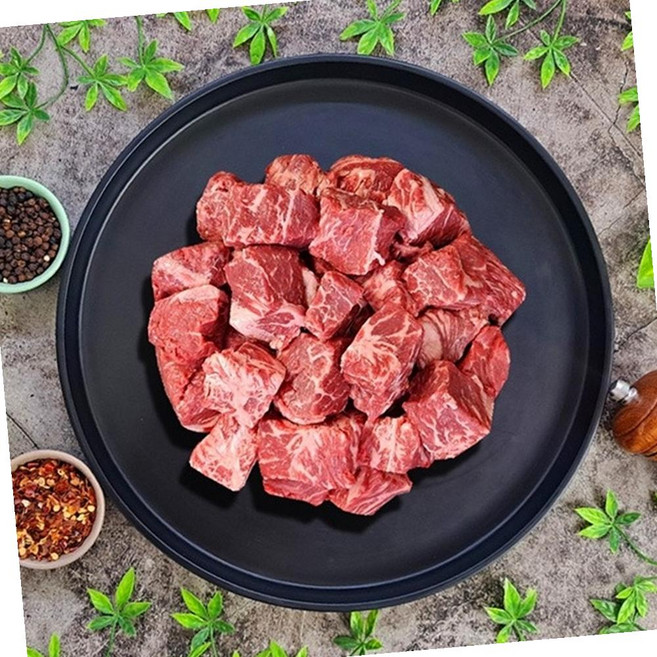 GD 미국산 냉장 부채살 스테이크 2cm 찹스테이크 2kg, 1개