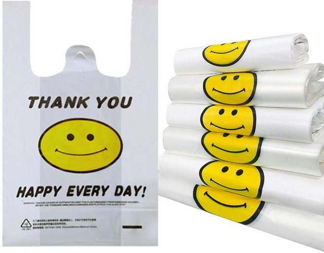 스마일 투명 비닐봉투 20X31cm 50매mi-3+3jTg