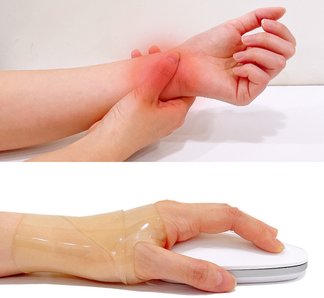 마녀플랜트 실리콘 손목 보호대 손목키퍼 헬스 아대 얇은 투명보호대, 투명_실리콘보호대, 1개