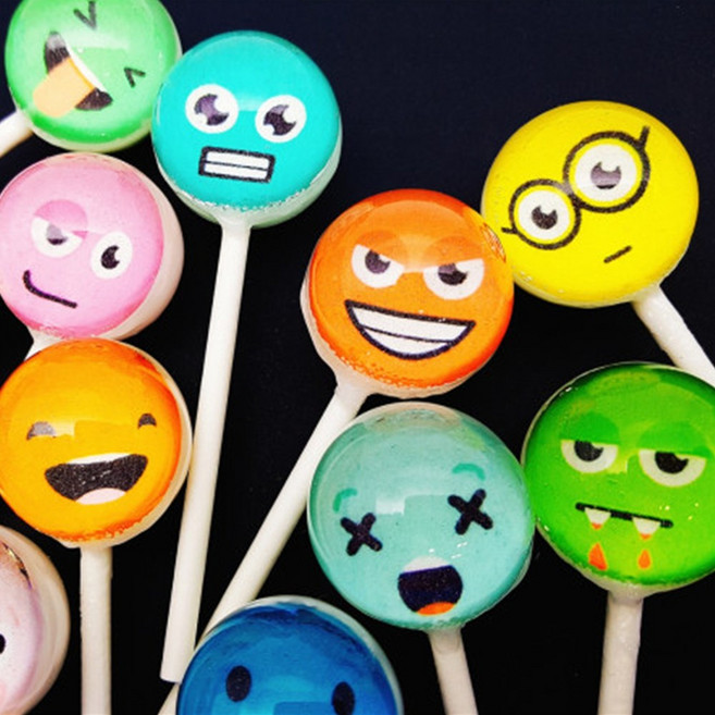 스마일 레몬 과일맛사탕 12개입 고급 과일캔디 수제막대사탕 발렌타인데이선물 국산, 12개, 19g