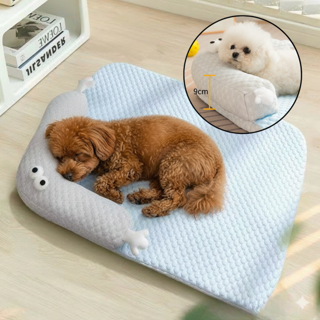 골드릭 강아지 고양이 마약 방석 쿠션 침대, 1개, P23블루