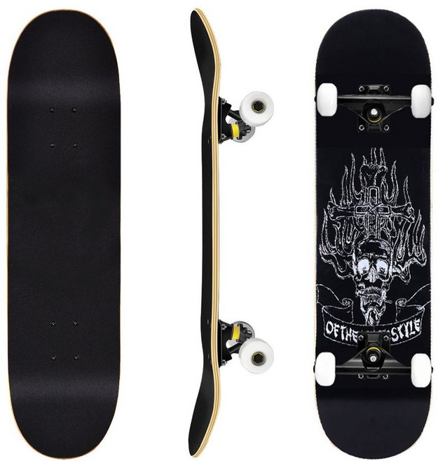 專業成人兒童滑板 四輪楓木板 初學者滑板 雙翹板 造型滑板, 專業車線輪-騎士, 1個